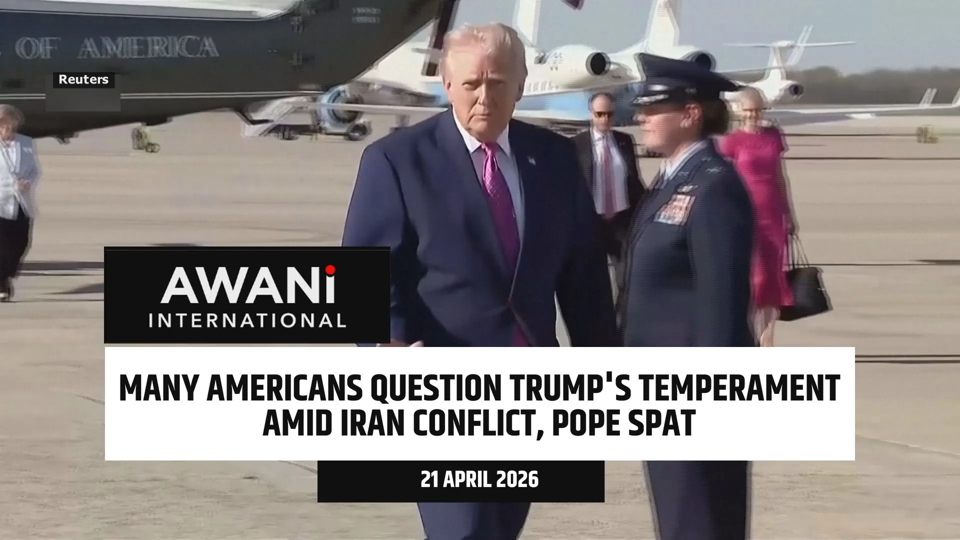 Many Americans question Trump's temperament amid Iran conflict, Pope spat