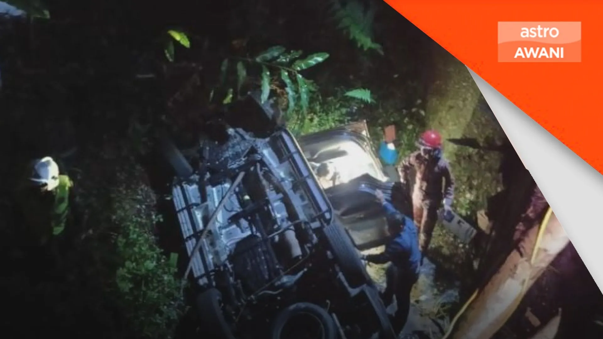 SUV terjunam ke gaung di Jalan Tapah-Cameron, seorang maut