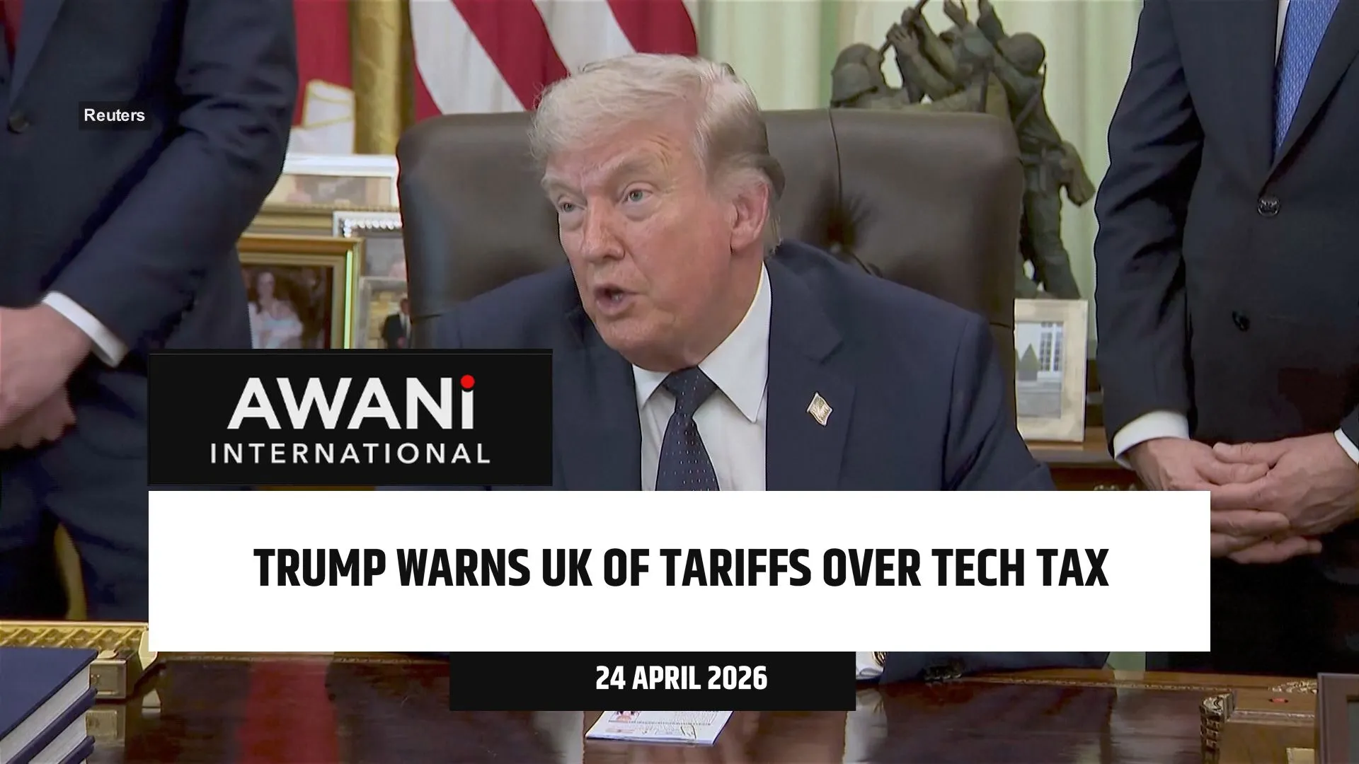 Trump warns UK of tariffs over tech tax