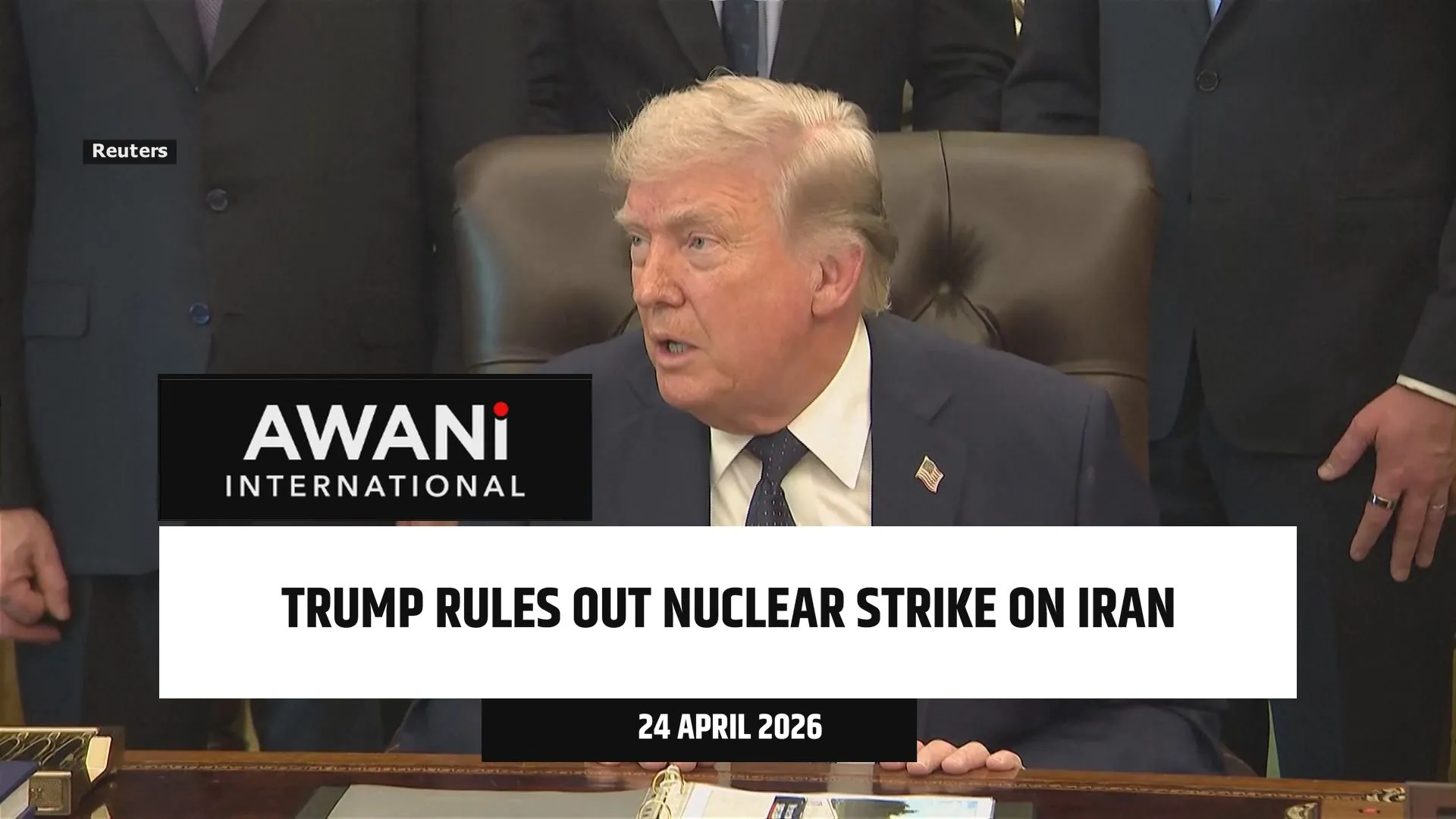 Trump rules out nuclear strike on Iran