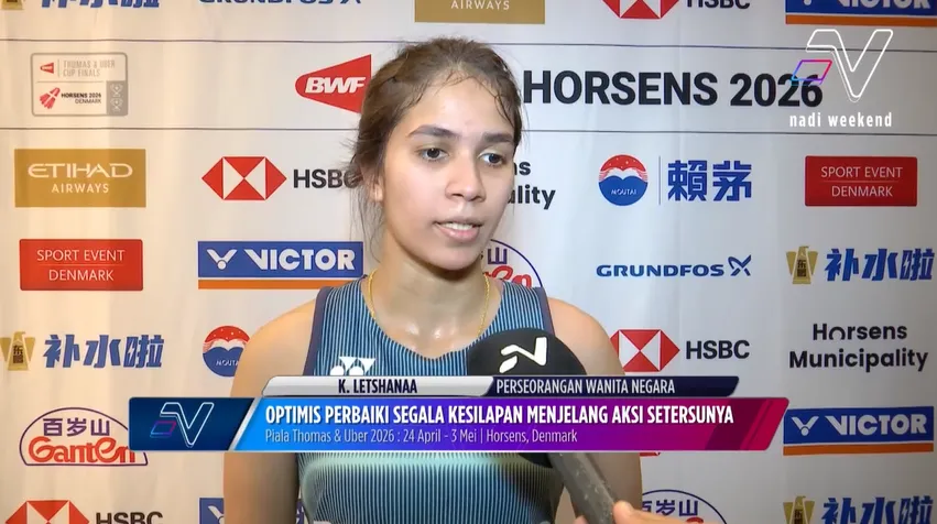 K Letshanaa kembali temui rentak di set penentuan Piala Uber