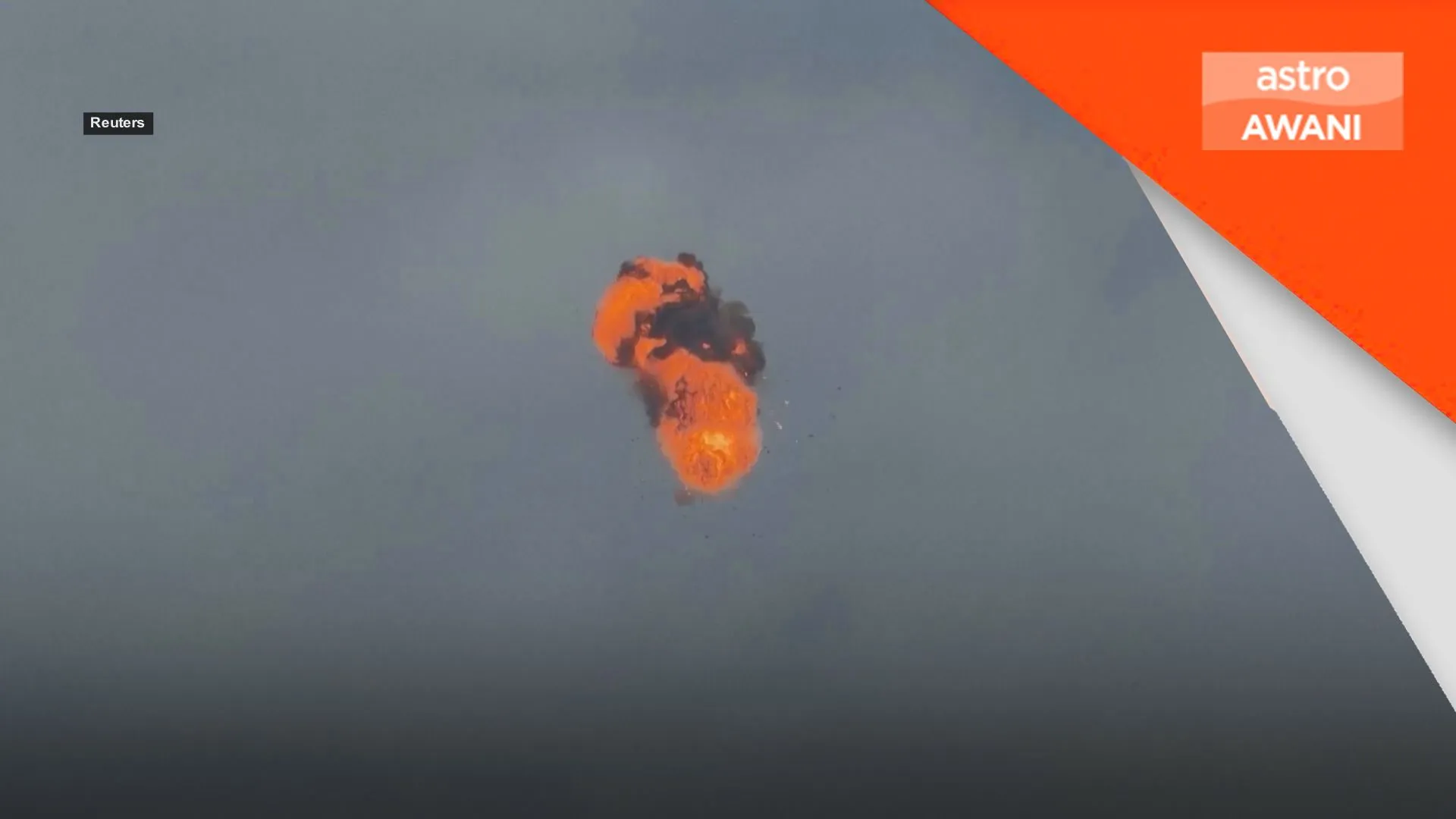 Dron Rusia ditembak jatuh di Dnipro