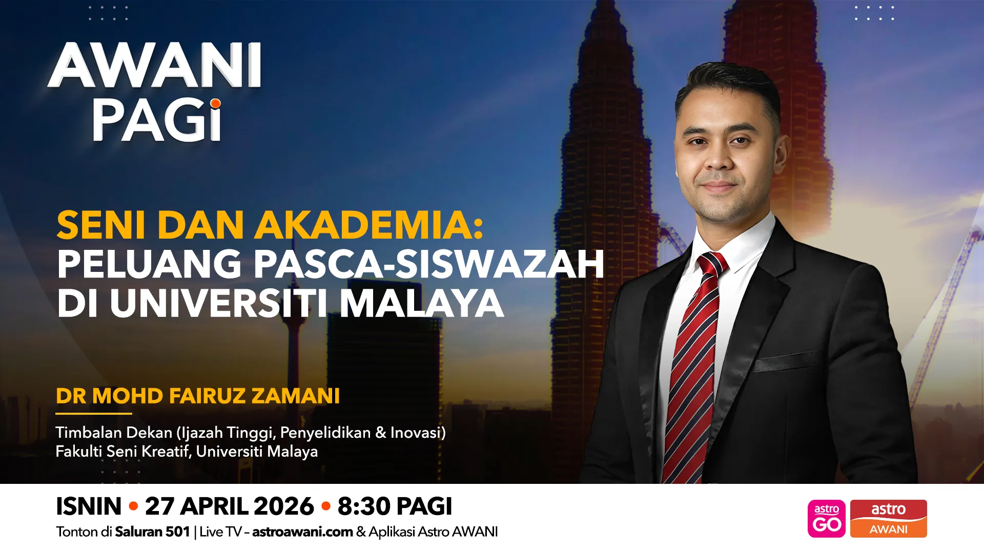 AWANI Pagi: Seni dan academia | Peluang pasca-siswazah di University Malaya
