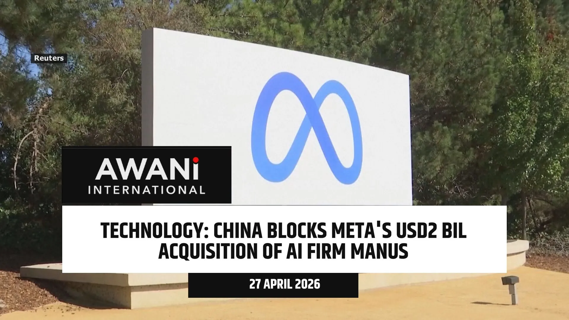 China blocks Meta's USD2 bil acquisition of AI firm Manus