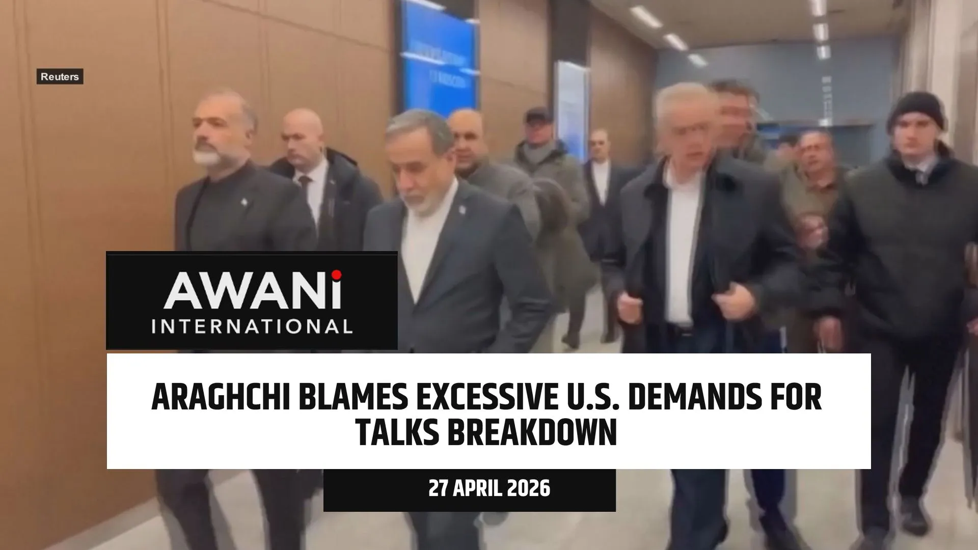 Iran's Araghchi in Russia as U.S. talks stall