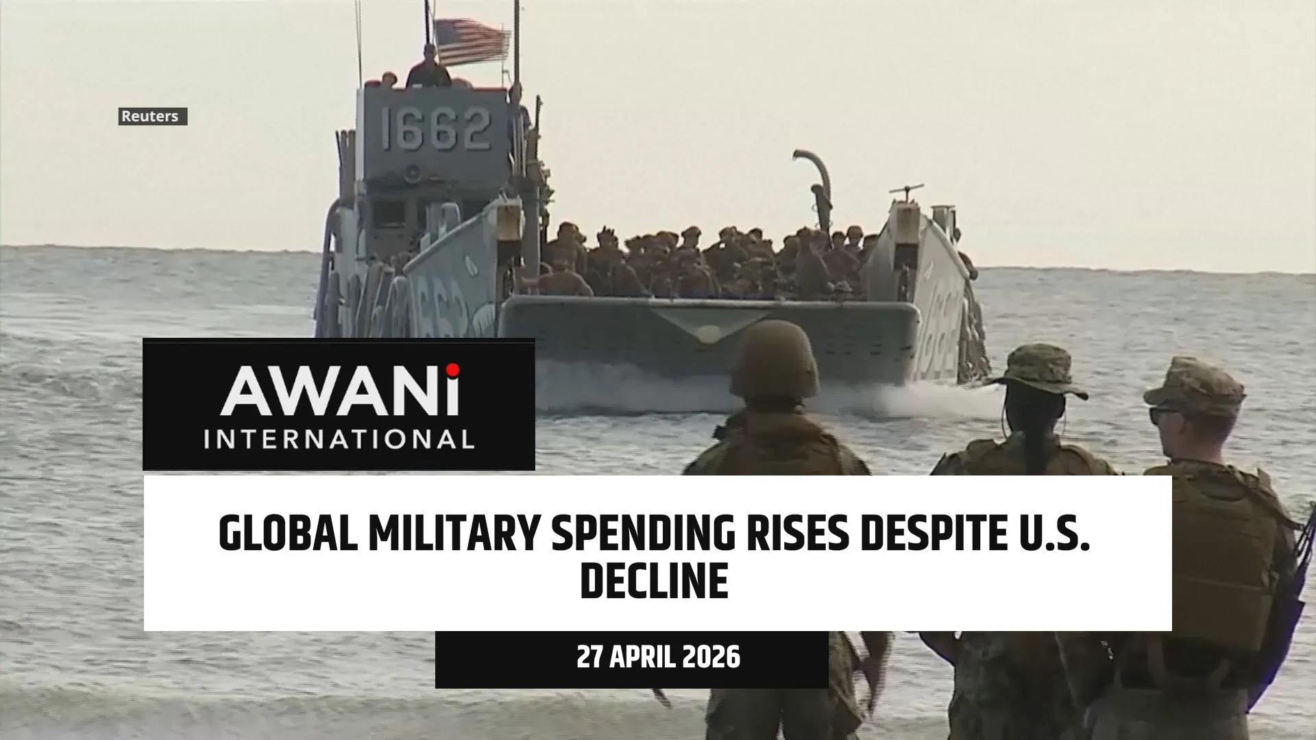 Global military spending rises despite U.S. decline