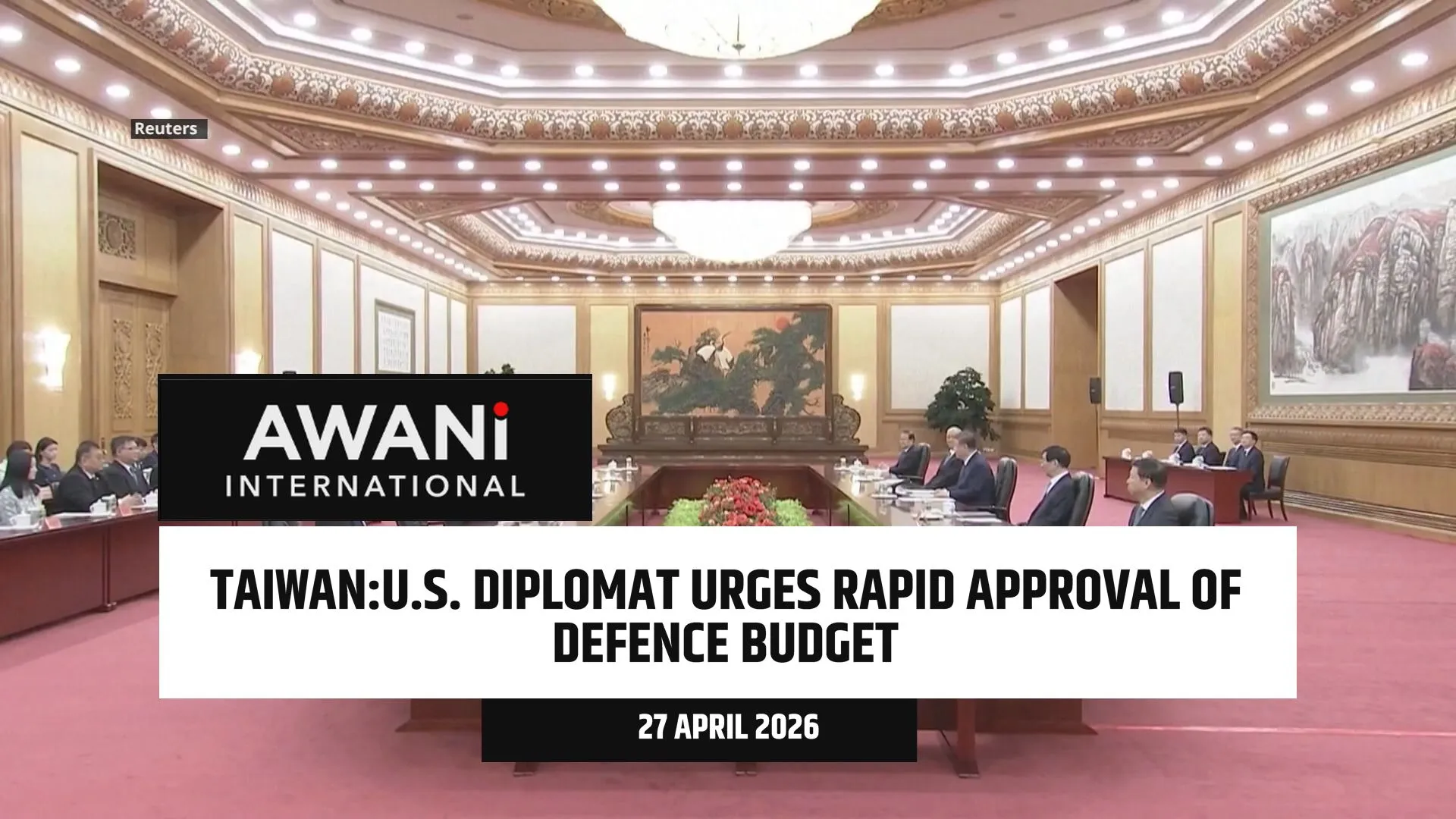 U.S. diplomat urges rapid approval of defence budget