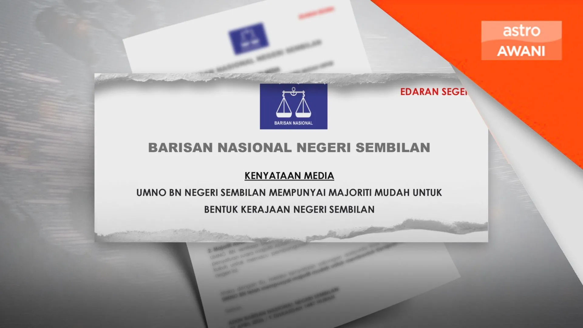 BN dakwa miliki majoriti mudah bentuk kerajaan negeri baharu