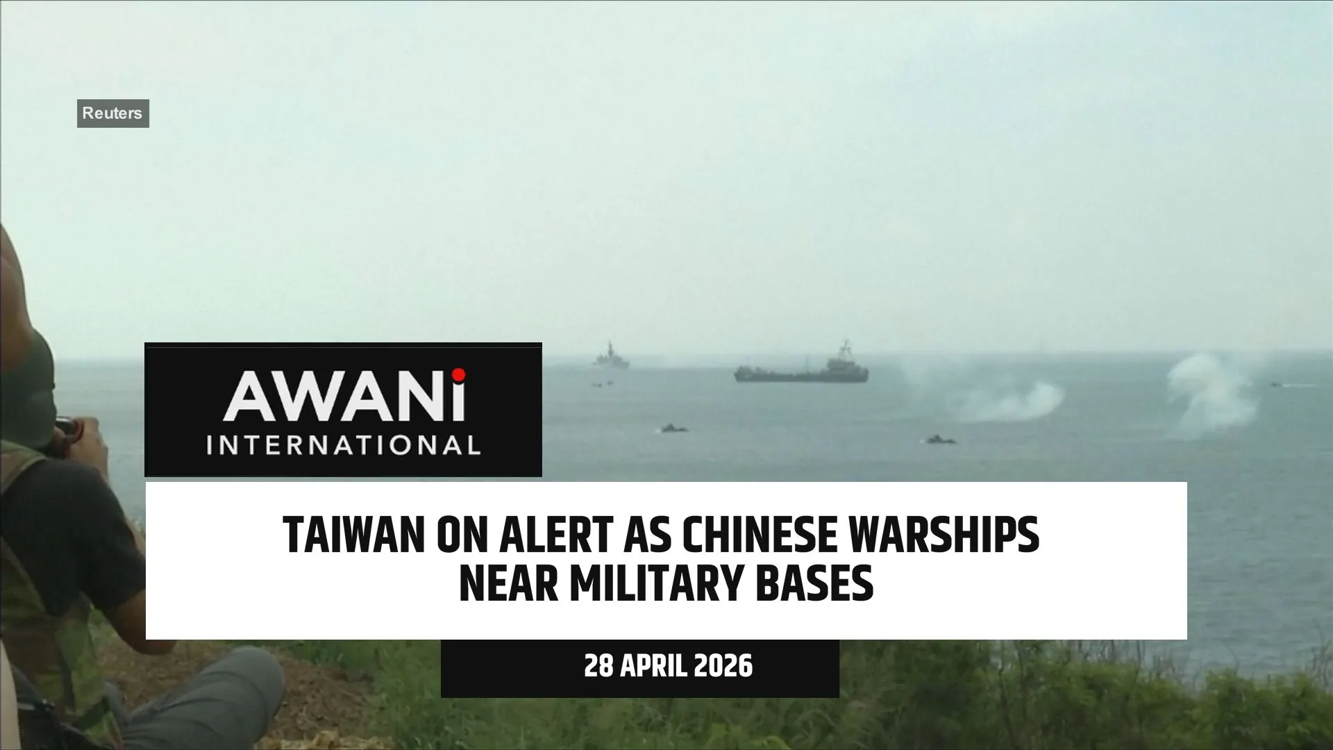 Taiwan on alert as Chinese warships near military bases