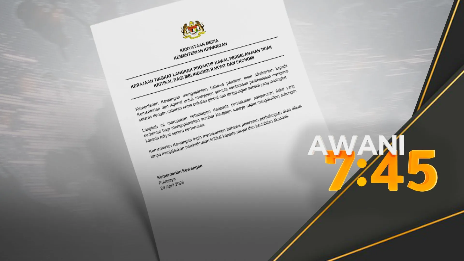 Kerajaan tingkat langkah proaktif kawal perbelanjaan