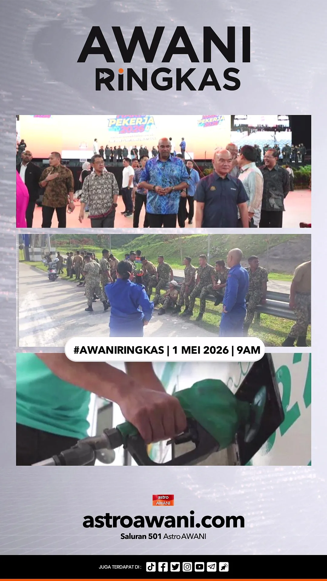 #AWANIRingkas 1 Mei 2026 | 9AM