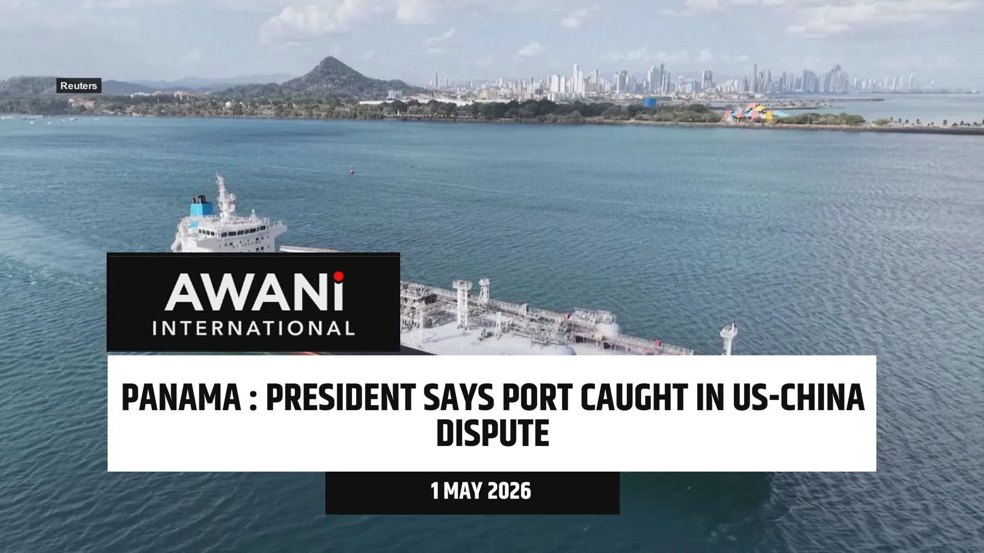 Panama president says port caught in US-China dispute