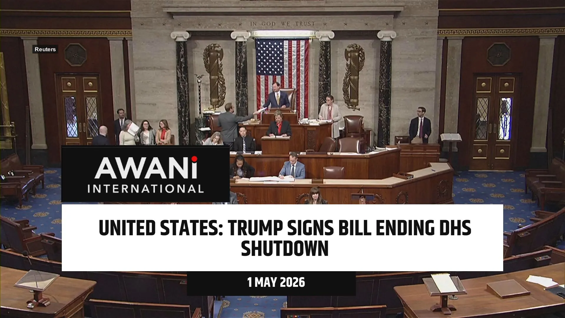 Trump signs bill ending DHS shutdown