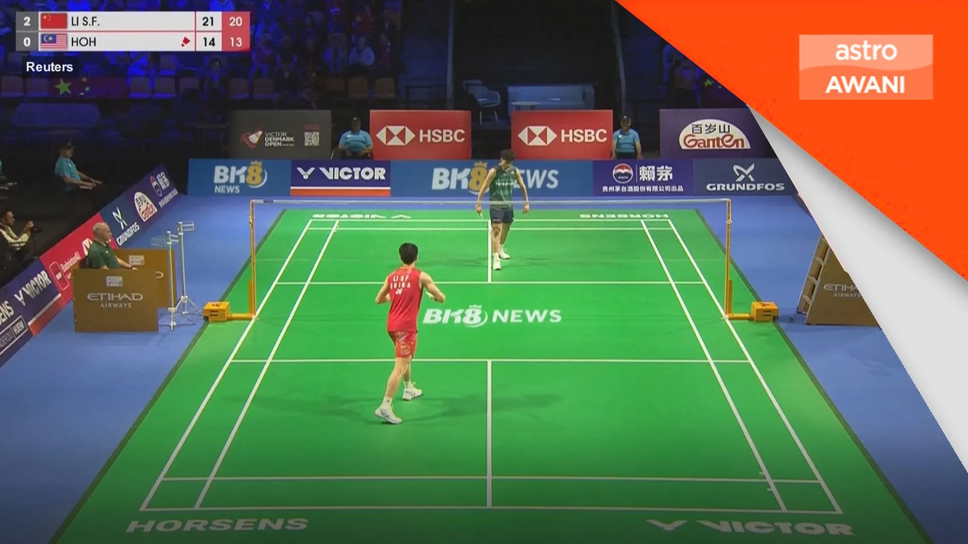 China Singkir Malaysia 3-0 di Piala Thomas
