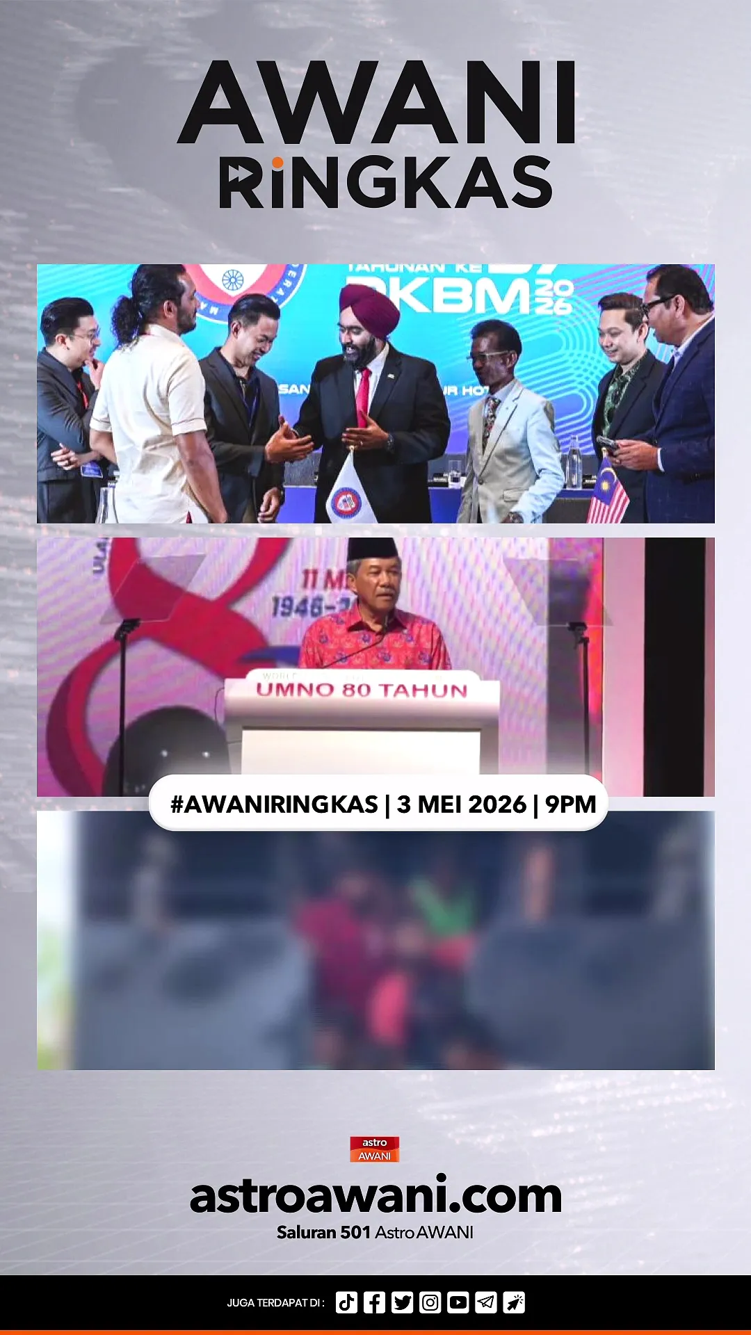 #AWANIRingkas 3 Mei 2026 | 9PM