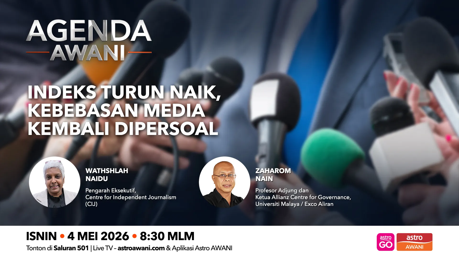 Agenda AWANI: Indeks turun naik, Kebebasan Media dipersoal
