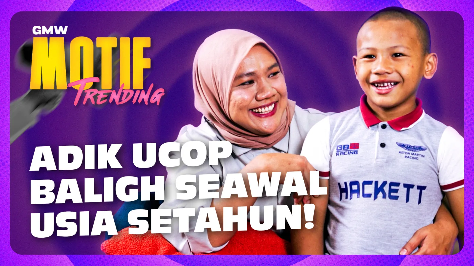 Gempar Kanak-Kanak Baligh Seawal Usia Setahun, Adik Ucop Mampu Angkat Sawit! | Motif Trending S5