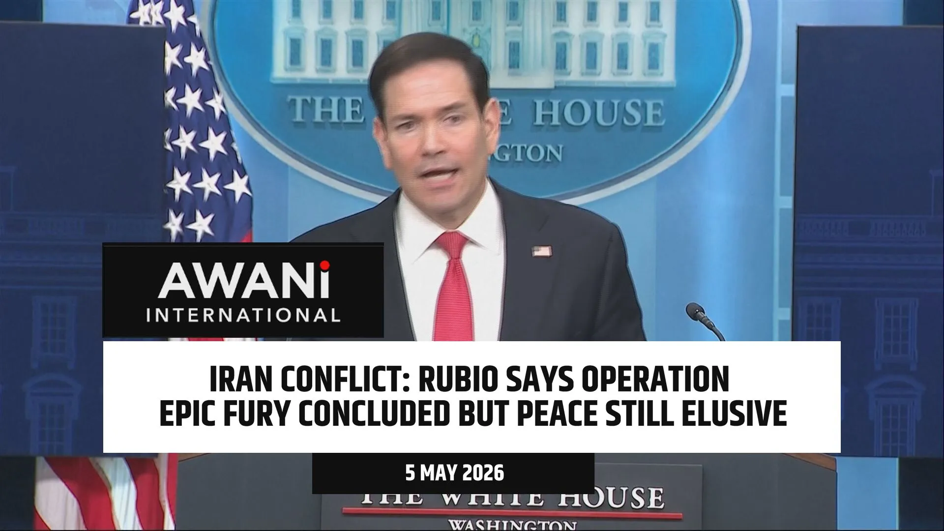 Rubio says operation epic fury concluded but peace still elusive