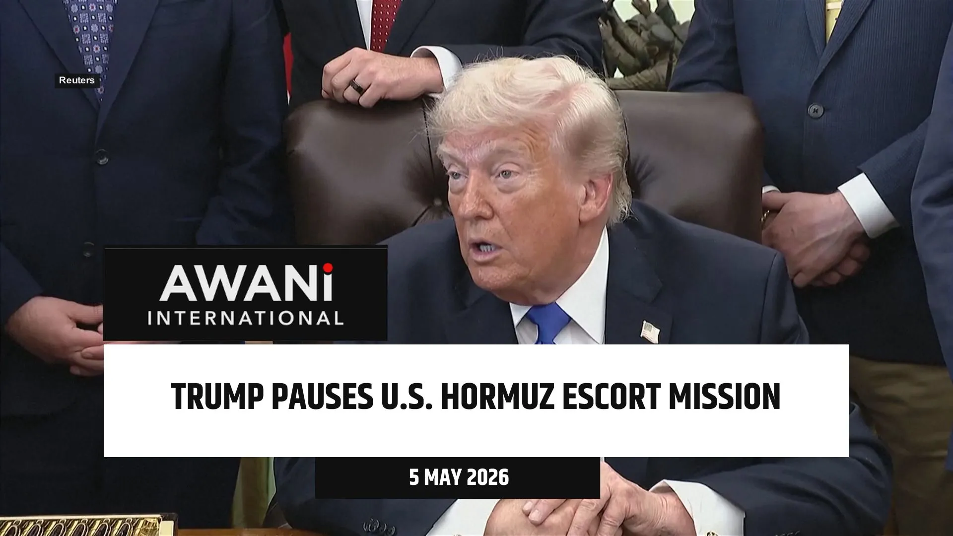 Trump pauses U.S. Hormuz escort mission