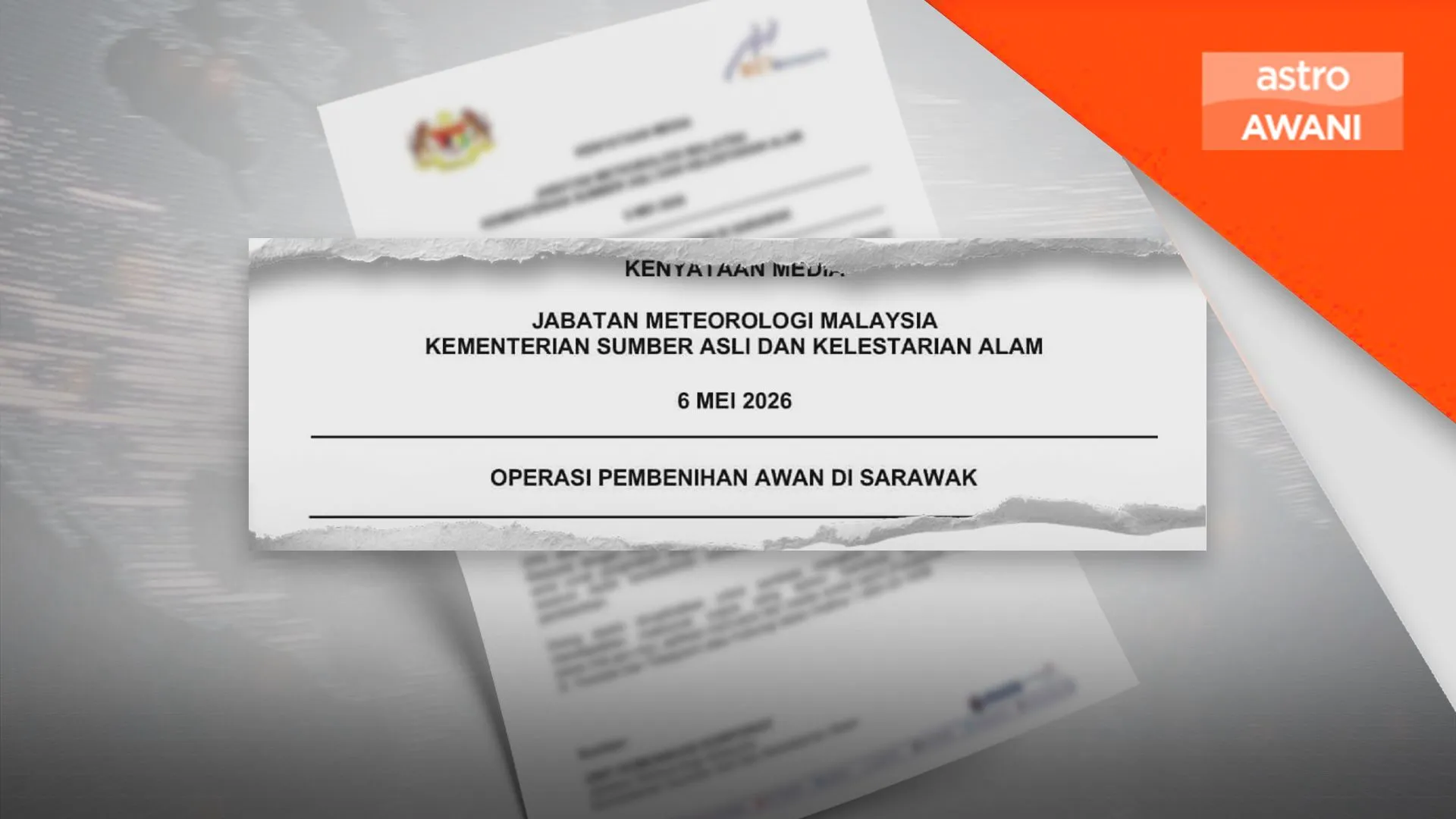 MetMalaysia laksana pembenihan awan di Sarawak