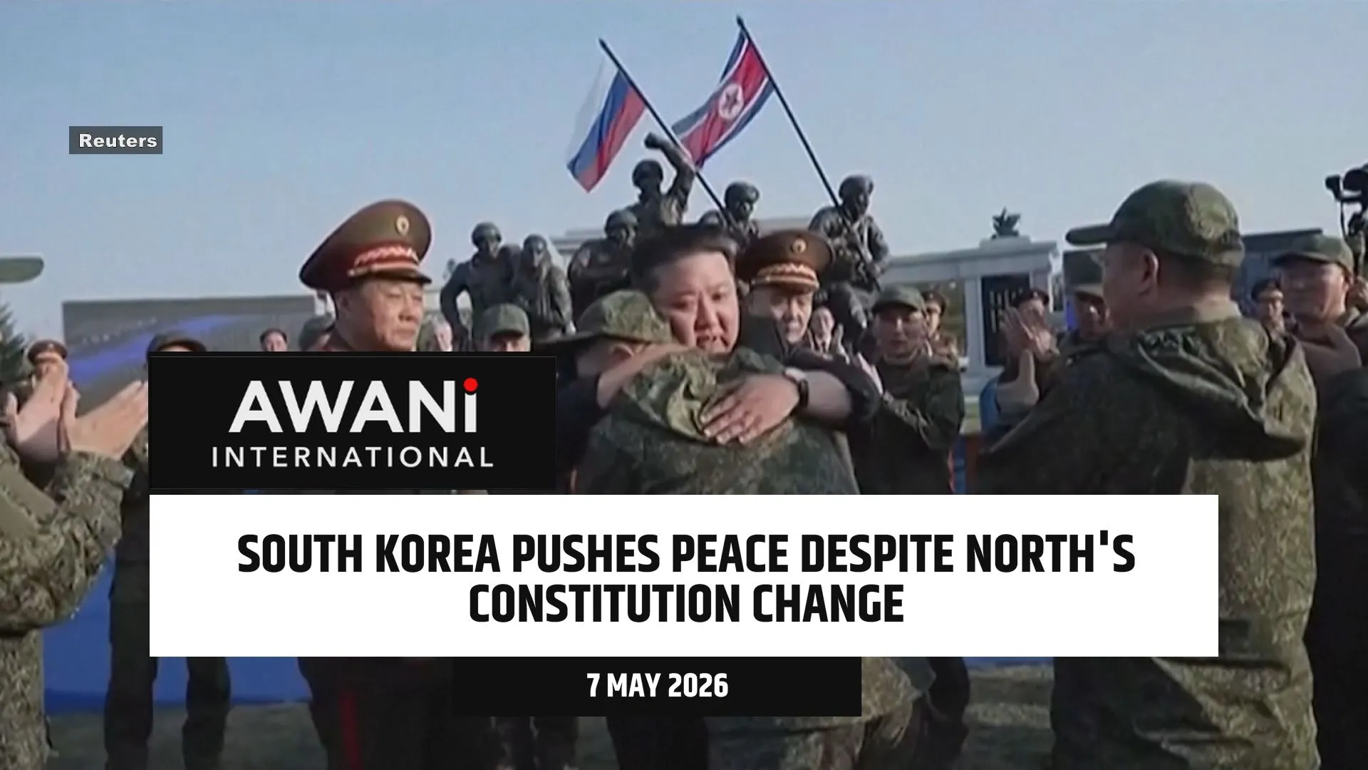 South Korea pushes peace despite North's constitution change