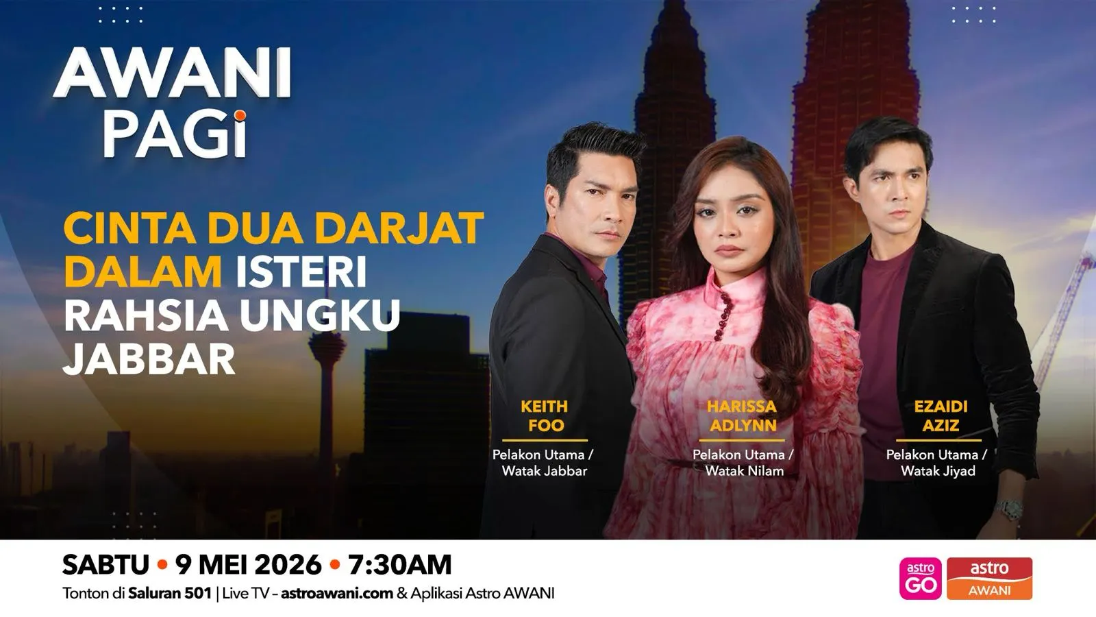 AWANI pagi : Cinta Dua Darjat Dalam Isteri Rahsia Ungku Jabbar