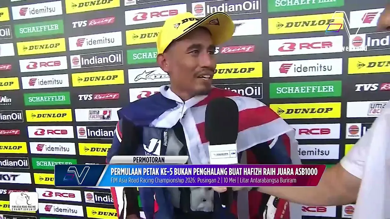 Permulaan petak ke-5 bukan penghalang buat Hafizh Syahrin raih Juara ASB1000