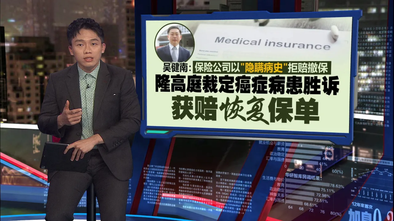 保险公司以“隐瞒病史”拒赔撤保   高庭裁定癌患者胜诉！