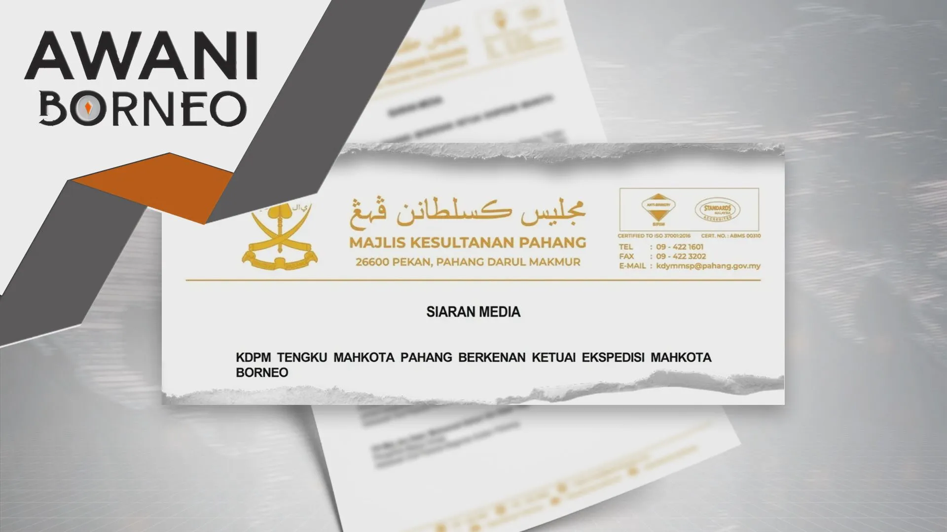 Tengku Mahkota Pahang ketuai Ekspedisi Mahkota Borneo