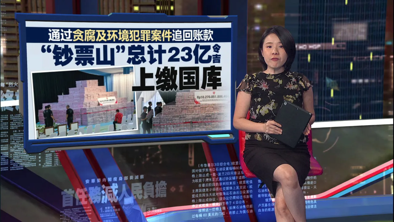 印尼贪腐赃款上缴国库   钞票“堆成山”场面壮观