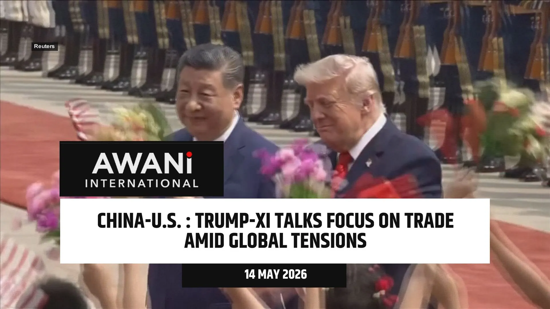 China-U.S. : Trump-Xi talks focus on trade amid global tensions