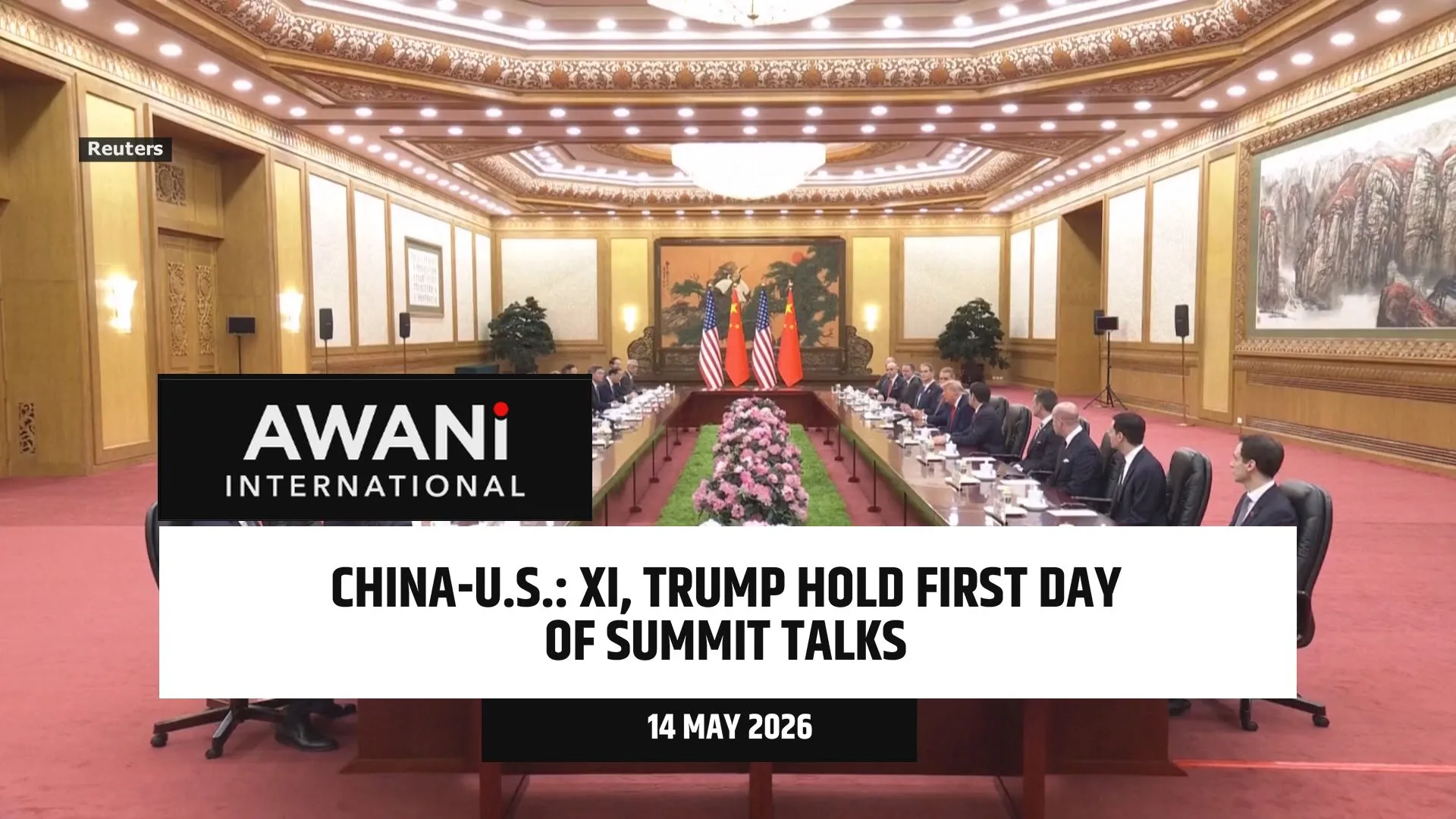 China-U.S.: Xi, Trump hold first day of summit talks