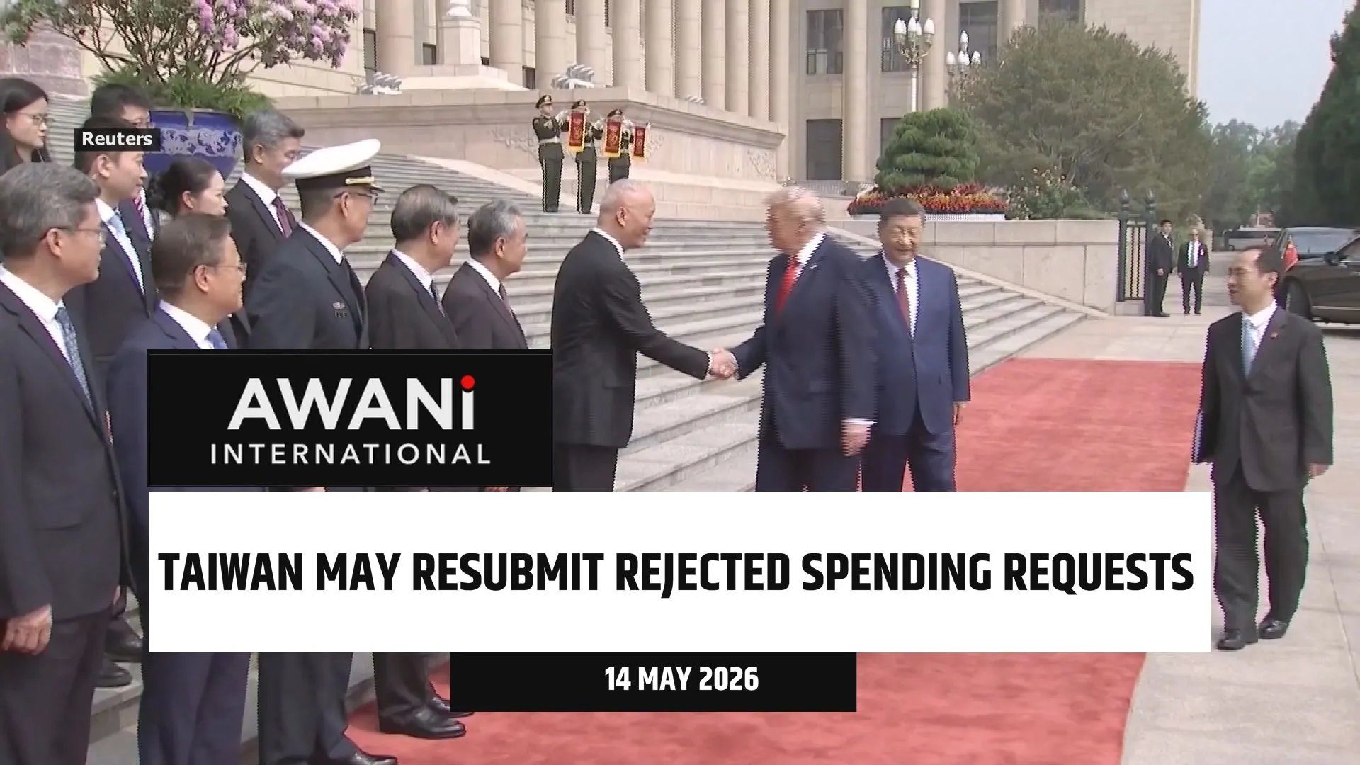 Taiwan may resubmit rejected spending requests