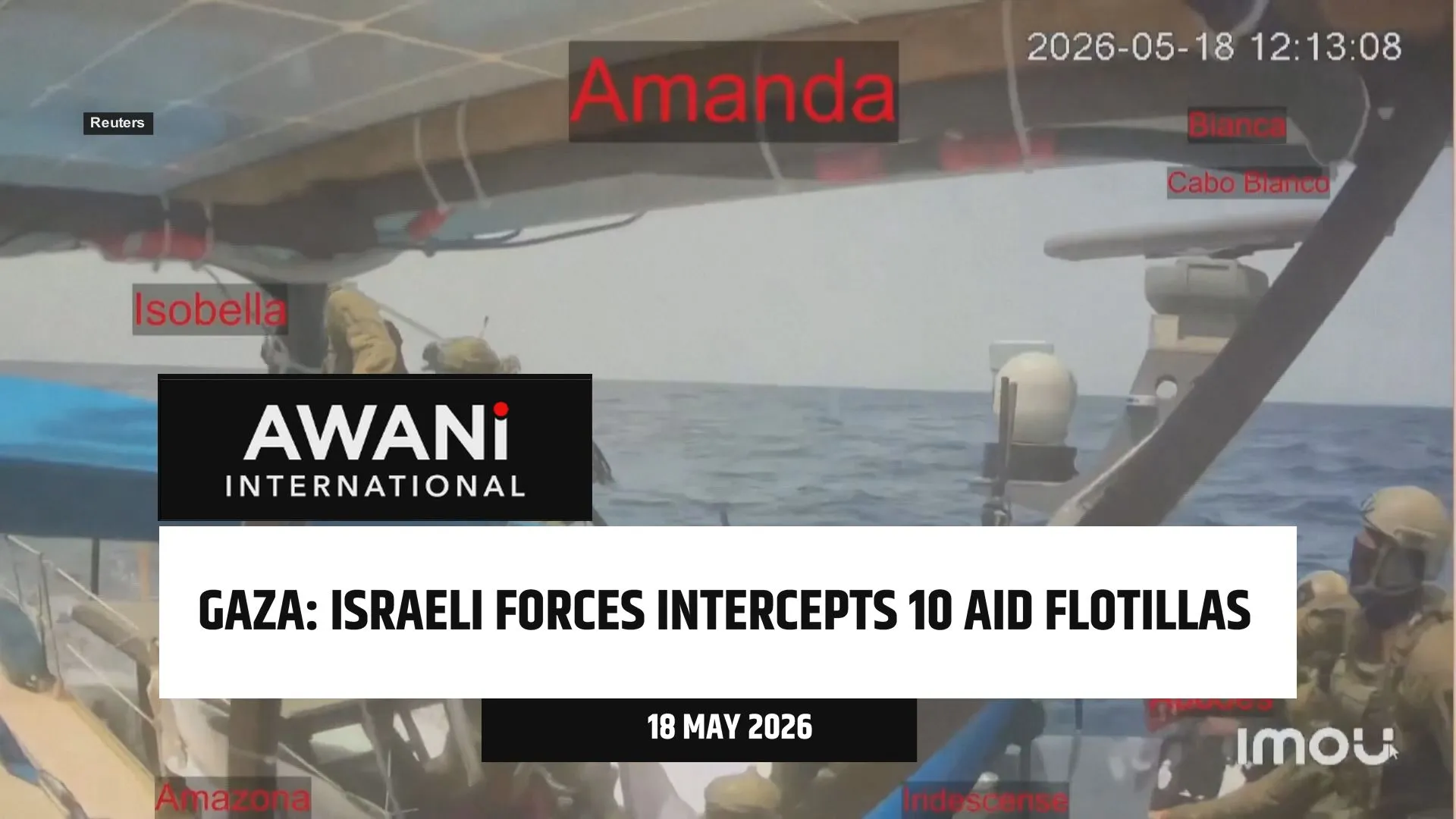 Israeli forces intercepts 10 aid Flotillas