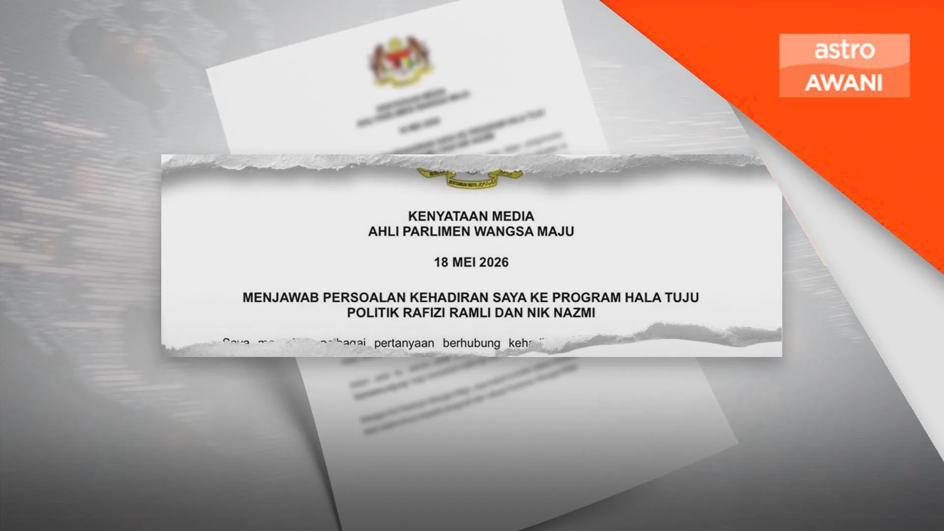 Kehadiran atas dasar penuhi jemputan sahabat - Zahir Hassan