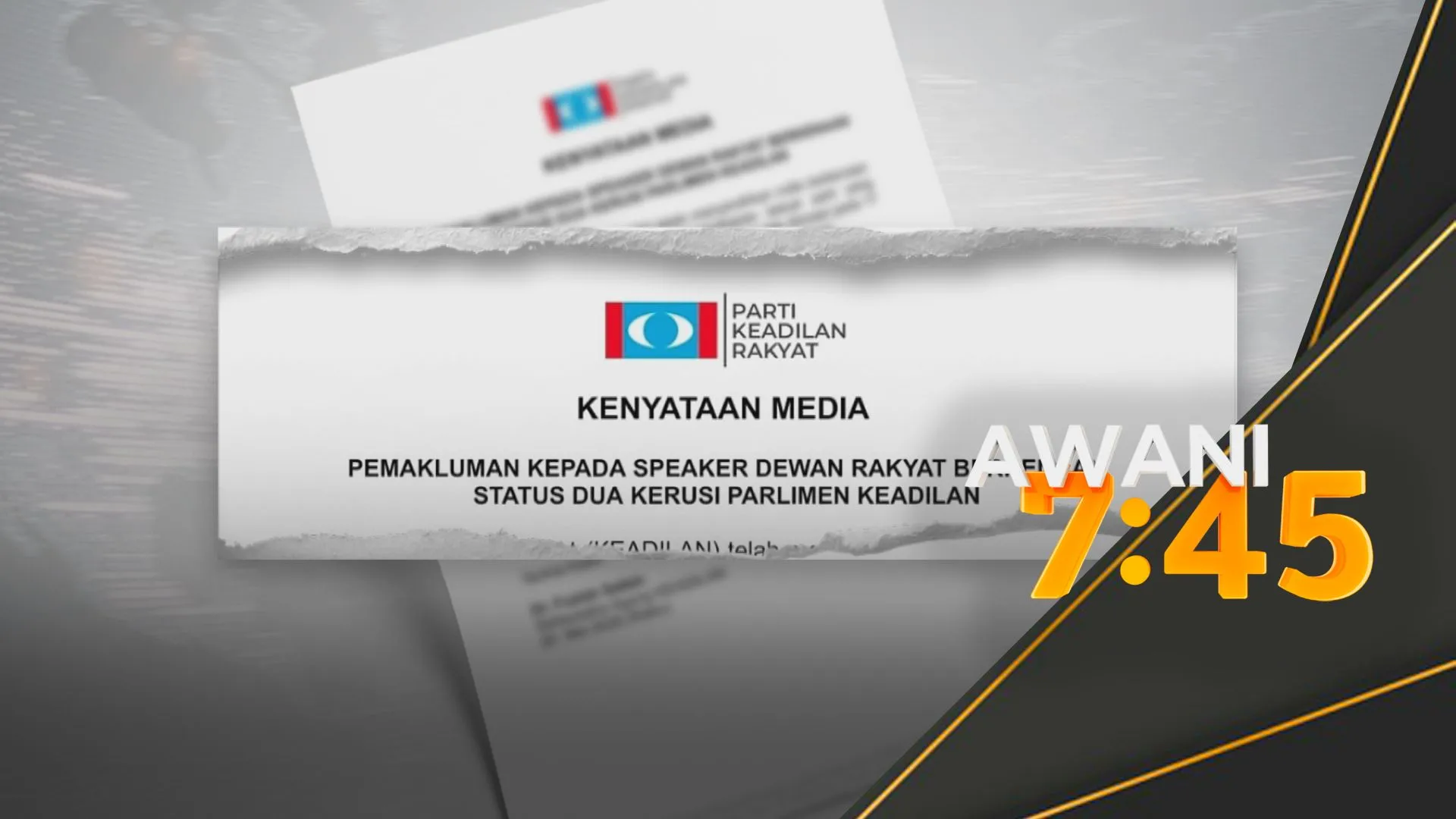 PKR serah notis kepada Speaker status Rafizi, Nik Nazmi