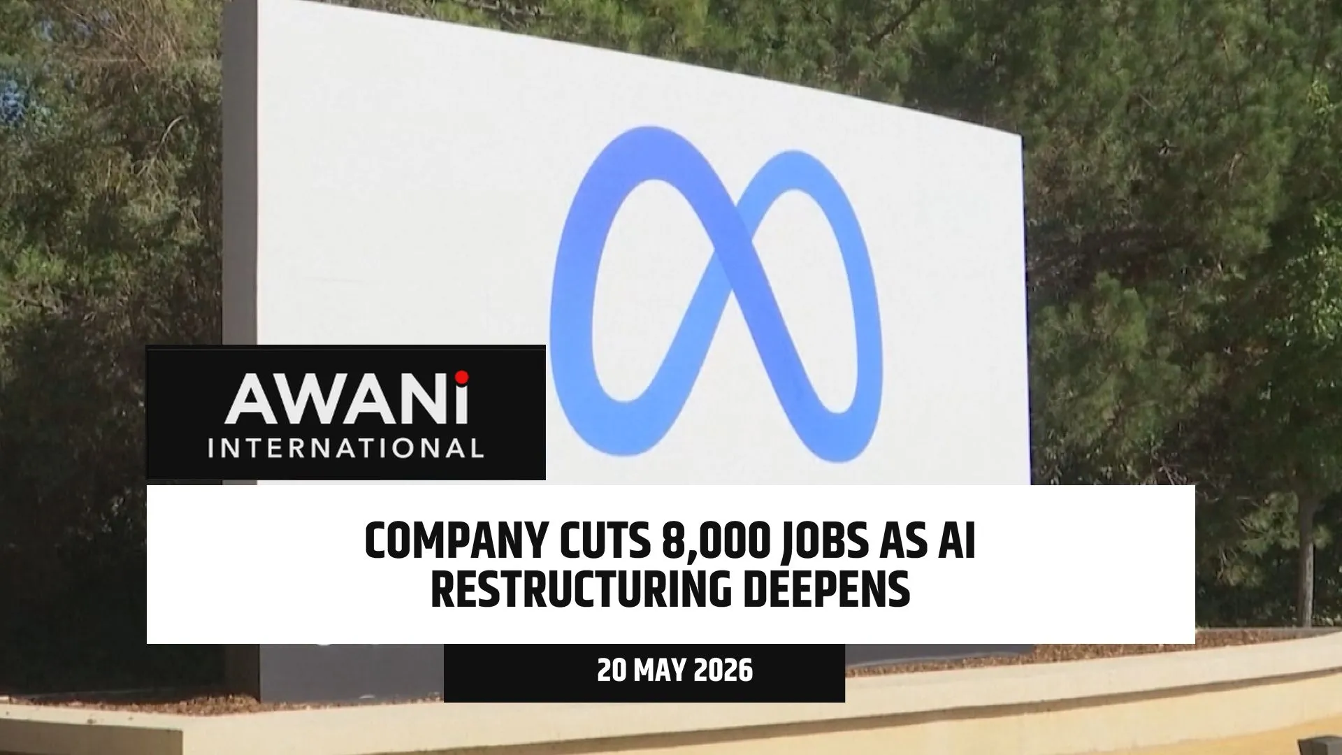 Meta cuts 8,000 jobs as AI restructuring deepens
