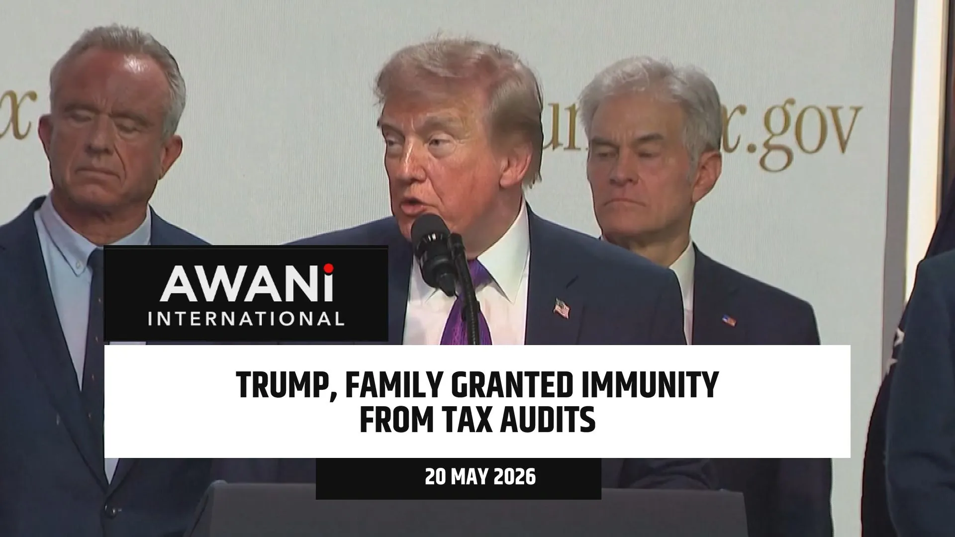Trump, family granted immunity from tax audits