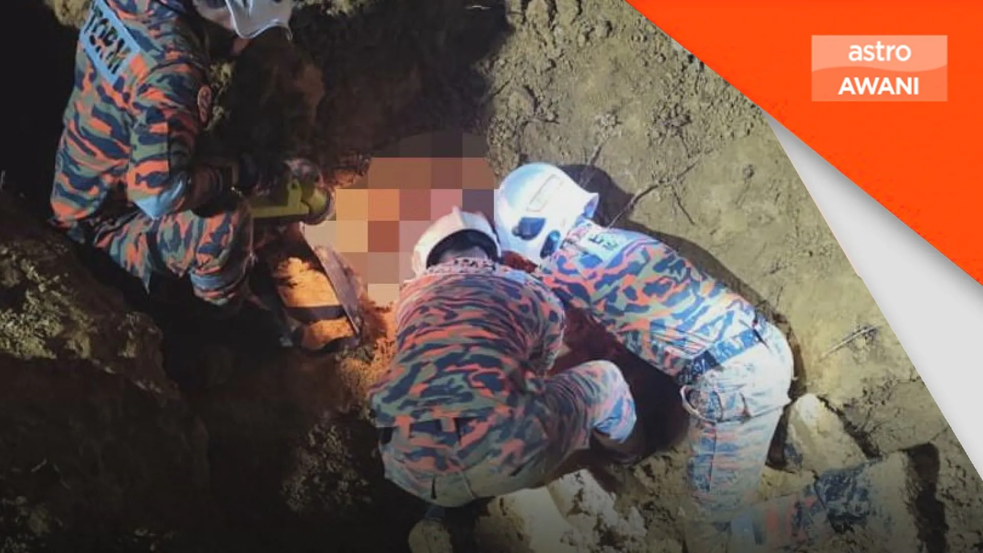 Dua lelaki maut tertimbus tanah di Jeli, seorang terselamat