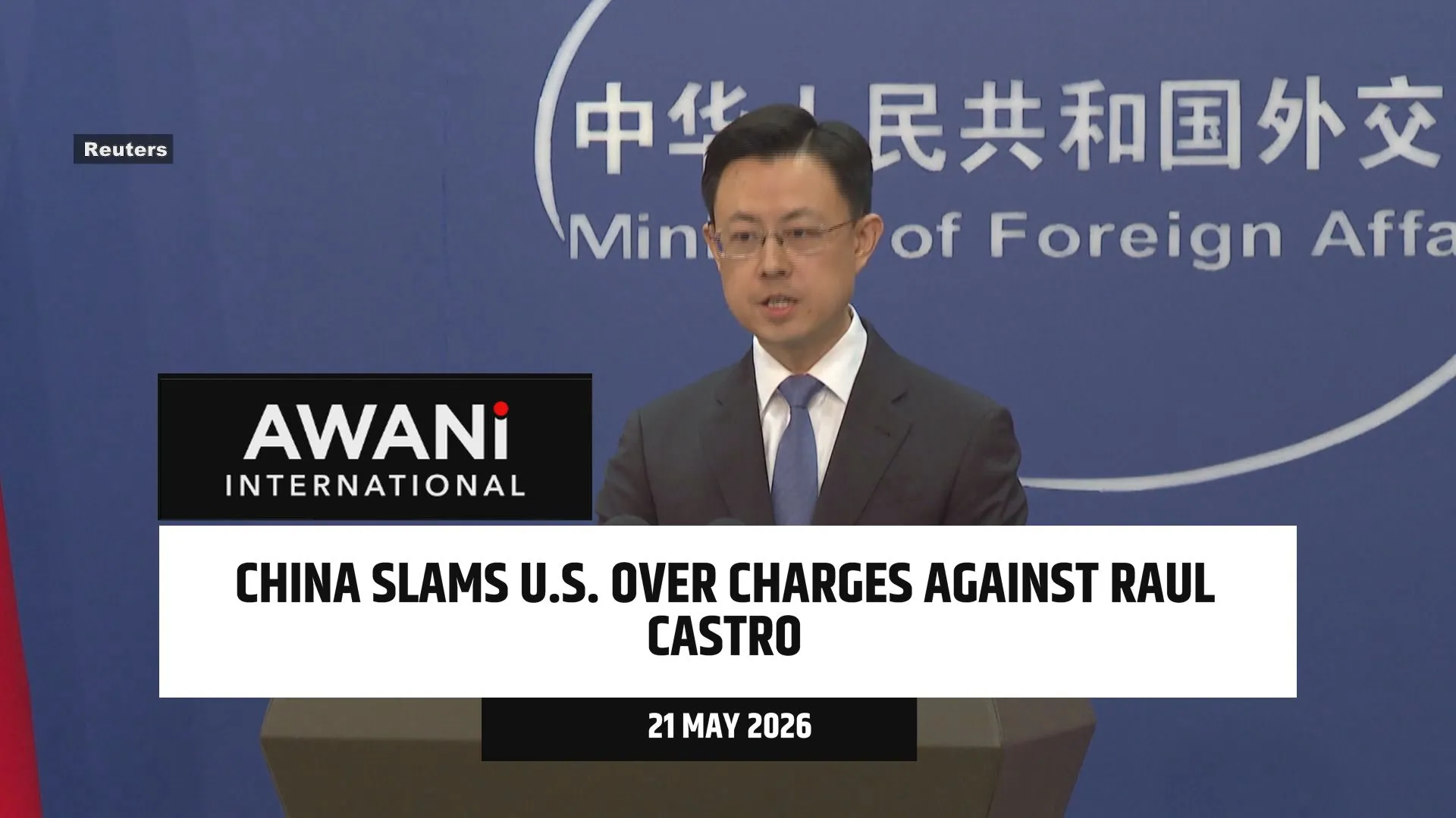 China slams U.S. over charges against Raul Castro