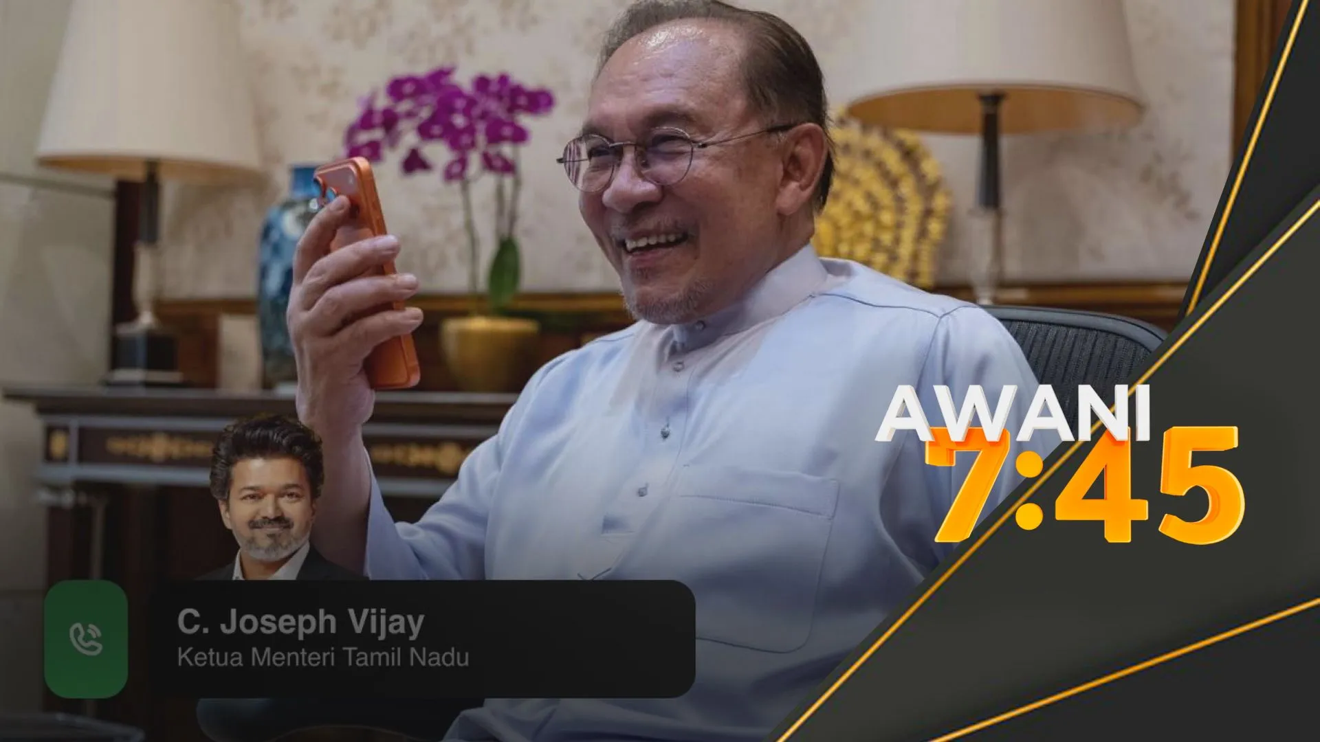 PM Anwar hubungi Vijay, ucap tahniah