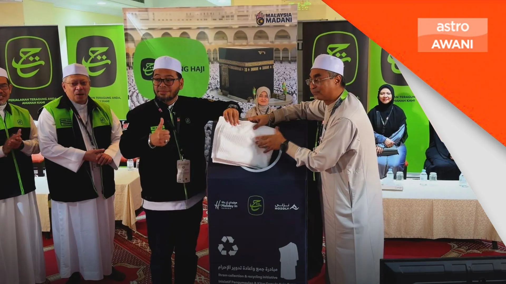 Kain ihram terpakai dikitar semula