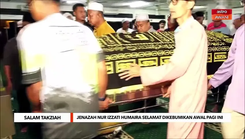 Jenazah Nur Izzati Humaira selamat dikebumikan awal pagi ini