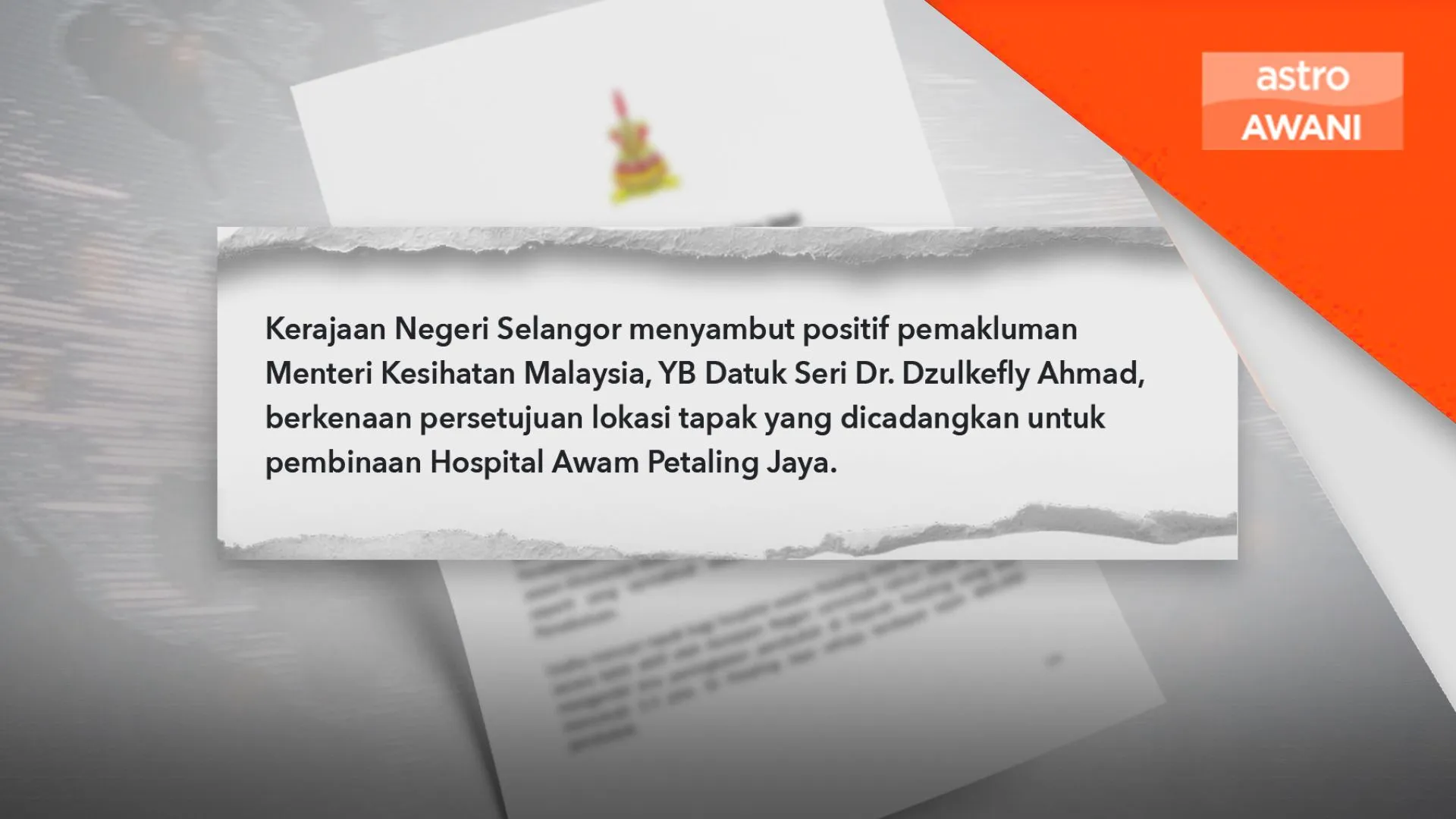 Selangor segerakan proses urusan tanah hospital