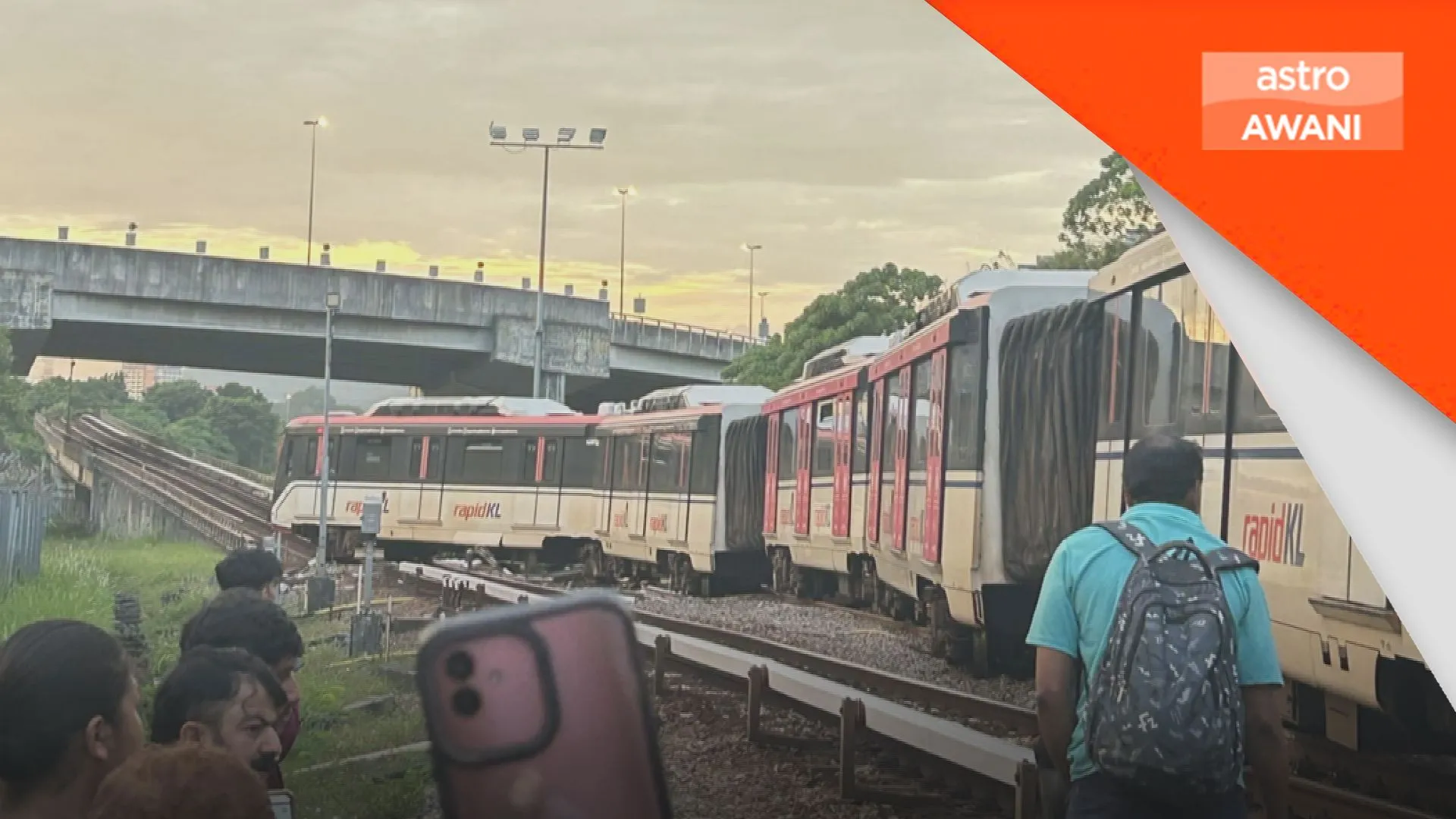 Tren tergelincir ganggu laluan Ampang/Sri Petaling