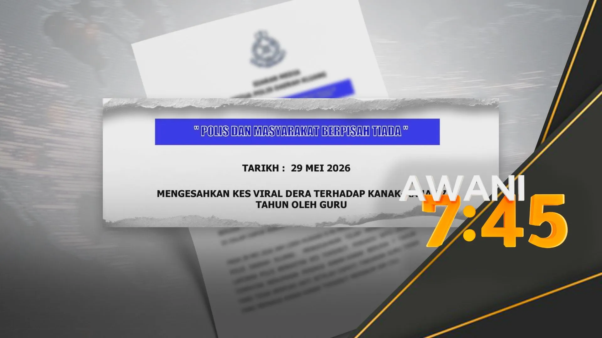 Kanak-kanak 7 tahun dipaksa minum air cili