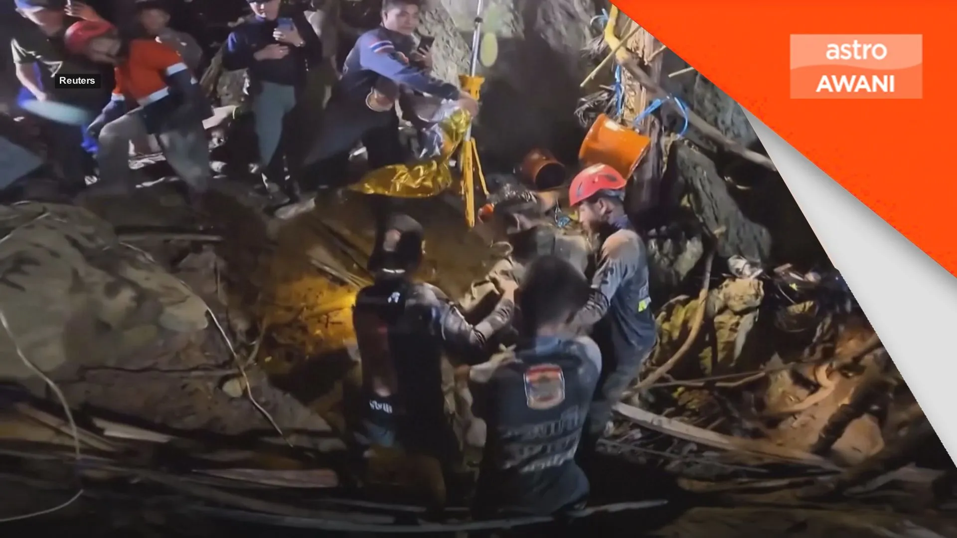 5 mangsa terperangkap dalam gua di Laos berjaya diselamatkan