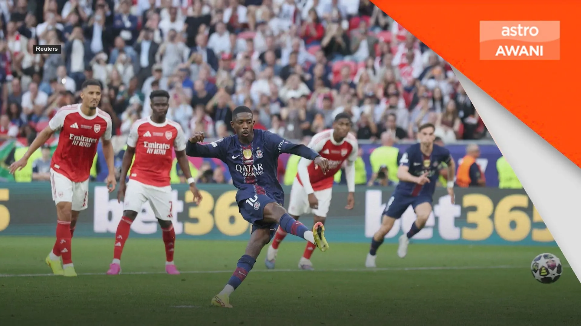PSG pertahankan gelaran selepas tewaskan Arsenal menerusi penentuan penalti