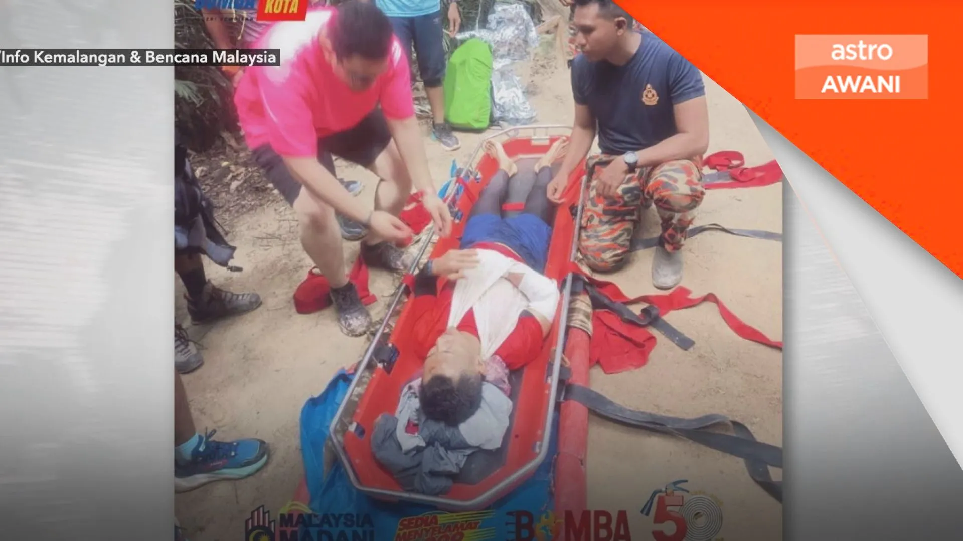 Lelaki warga Singapura patah tangan di Gunung Datuk, Rembau