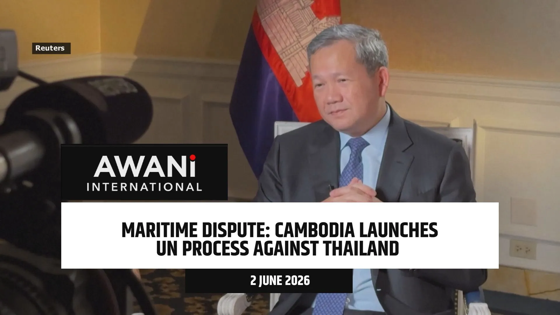Cambodia launches UN-backed process to settle maritime dispute with Thailand